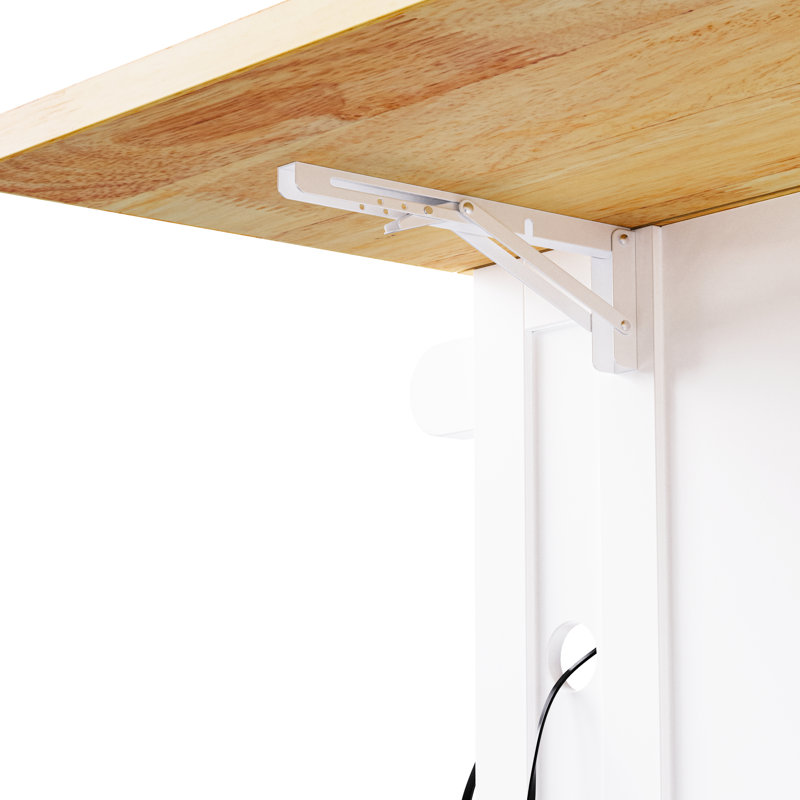 White Kitchen Island With Internal Storage Rack, 11.8 D Drop Leaf, Power Outlets, 5 Wheels Storage, Supply, Rolling Cart