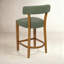 Tabouret de bar 26 po à hauteur de comptoir avec structure en bois massif-379019870-385702560