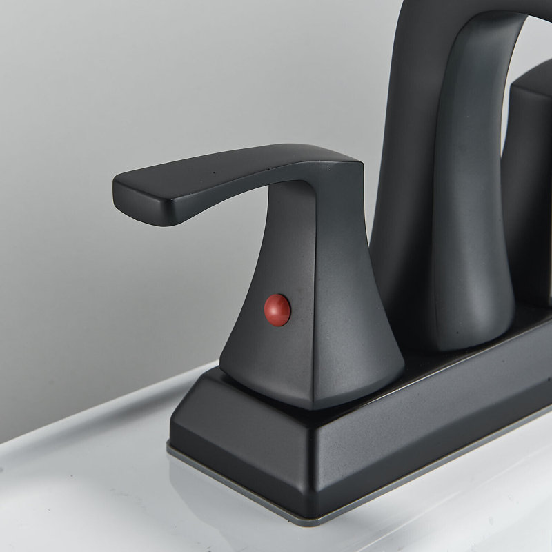 Robinet de salle de bain à large entraxe avec bonde