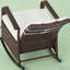 Fauteuil inclinable et berçant en rotin d'extérieur-546300049-546300050