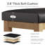 Hahnville Faux Leather Upholstered Storage Shoe Bench-2132538841-2132538836
