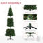 Arbre de Noël artificiel 7 pi avec ouverture automatique vert pour la maison