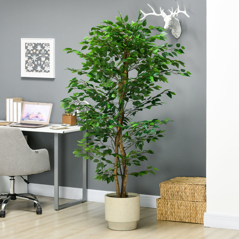Artificial Tree 6Ft, Static With Pot For Home Office Stable Base