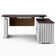 60” Ashantey Height Adjustable L-Shaped Standing Executive Desk with Storage