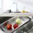 Stainless Steel Kitchen Sink, 33″X22″ Single Bowl, Overmount Handmade Sink In Brushed, With Cutting Board, Colander, Grid