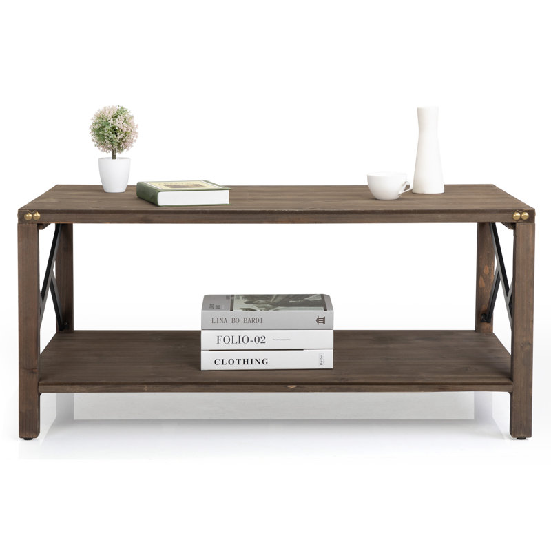 Table basse à 4 pieds avec rangement