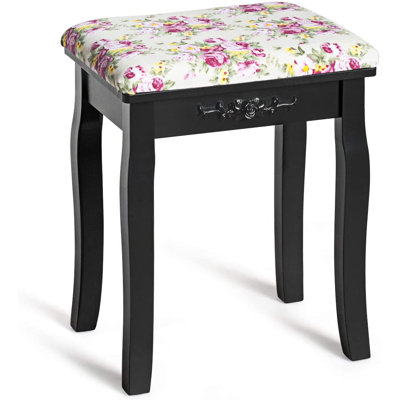 Brough 30cm Wide Rectangle Floral Ottoman