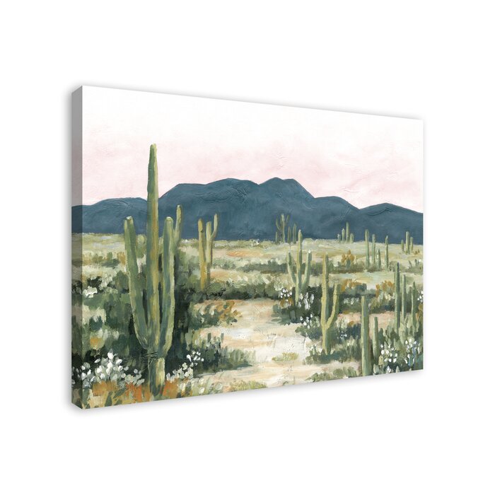 Foundry Select Painted Desert Landscape Framed On Canvas Painting ...