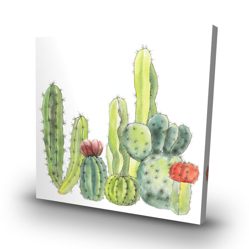 Small cactus - 32"x32" art on canvas