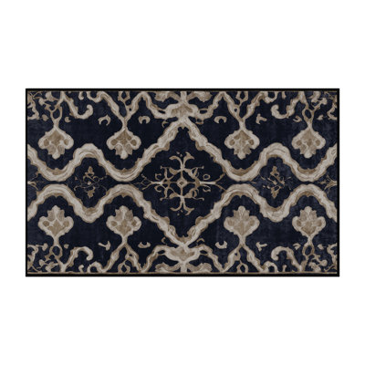 Machine Washable Gray Area Rug