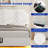 Kepptory Floating Bed Frame Adjustable Headboard Lifting Up Upholstered Bed With Charging Station Led Lights