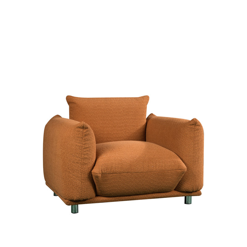Canapé d'appoint Fidelia, Tissu orange