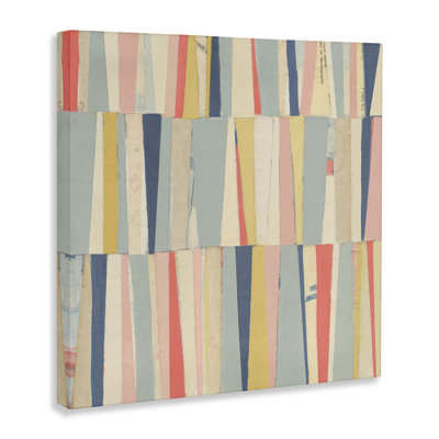 «Pastel Shapes Collage Floater», art mural sur toile par Pippin Schupbach