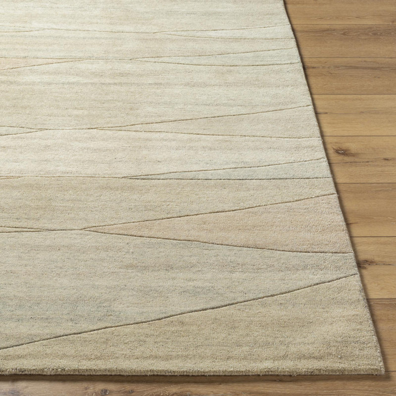Bansri Hand Tufted Wool Indoor Rug, Rectangle 9' x 12'