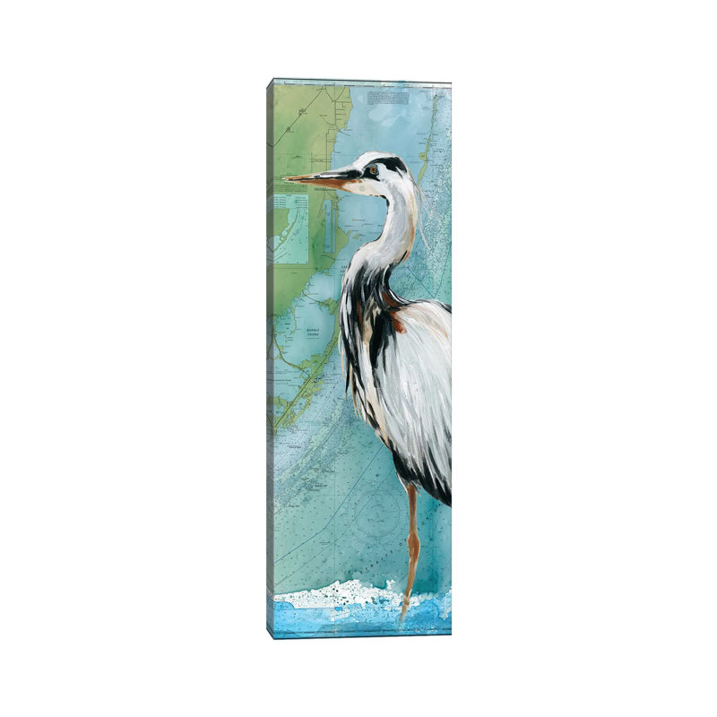 Biscayne Bay Crane by Carol Robinson - Panoramic Print on Canvas, Wrapped Canvas, 152.4 cm H x 50.8 cm W x 1.91 cm D