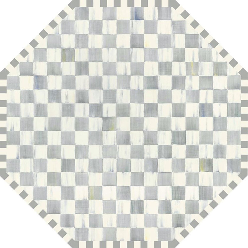Sterling Checkered Washable Rug, Octagon 6' x 6'