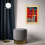 «Geometric Red and Blue» par Joss & Main - reproduction de cadre photo-68916485-68916488