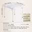 Mahjong Table 4 Player Folding Card Table & 4 Cup Holders Chip Trays White