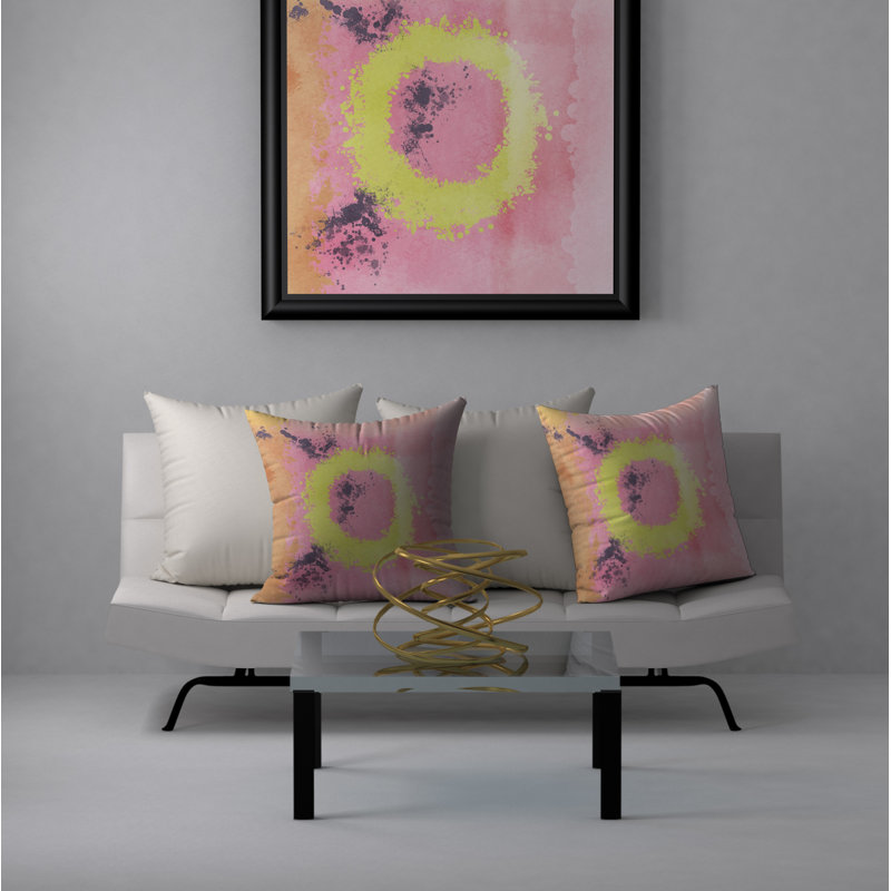 Magnifique housse de coussin carré avec insert, 18" x 18"