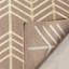 Tapis de zone beige en laine handwoven à tissage plat Thelonius-23234165