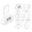 Ensemble de meuble-lavabo de salle de bain simple avec miroir 54 po Mance-24551122