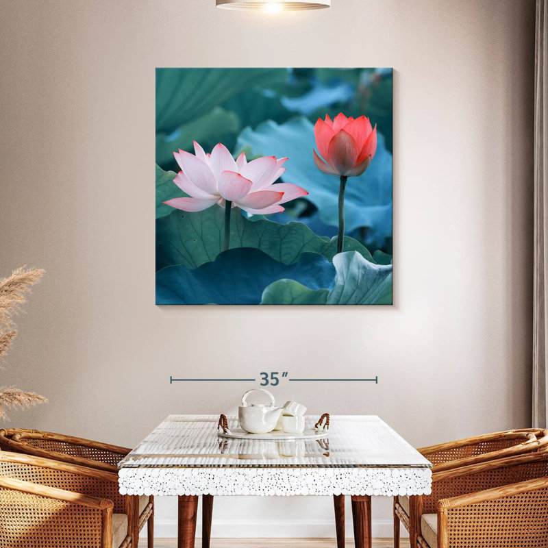 Harnek Captivating Lotus Flowers, 39" H x 39" W