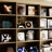 78.7" H Large Media Shelf Unit With 12 Open Shelves & 3 Cabinets-1275232326
