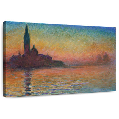 Ravi San Giorgio Majeur au crépuscule