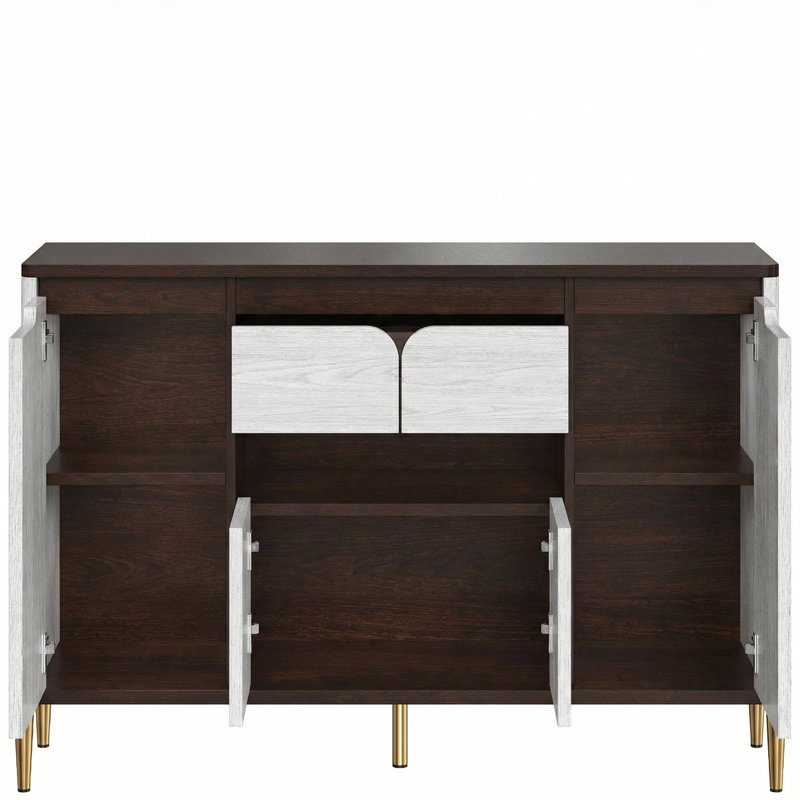 Sea 47.2" Mid-Century Sideboard with Metal Legs