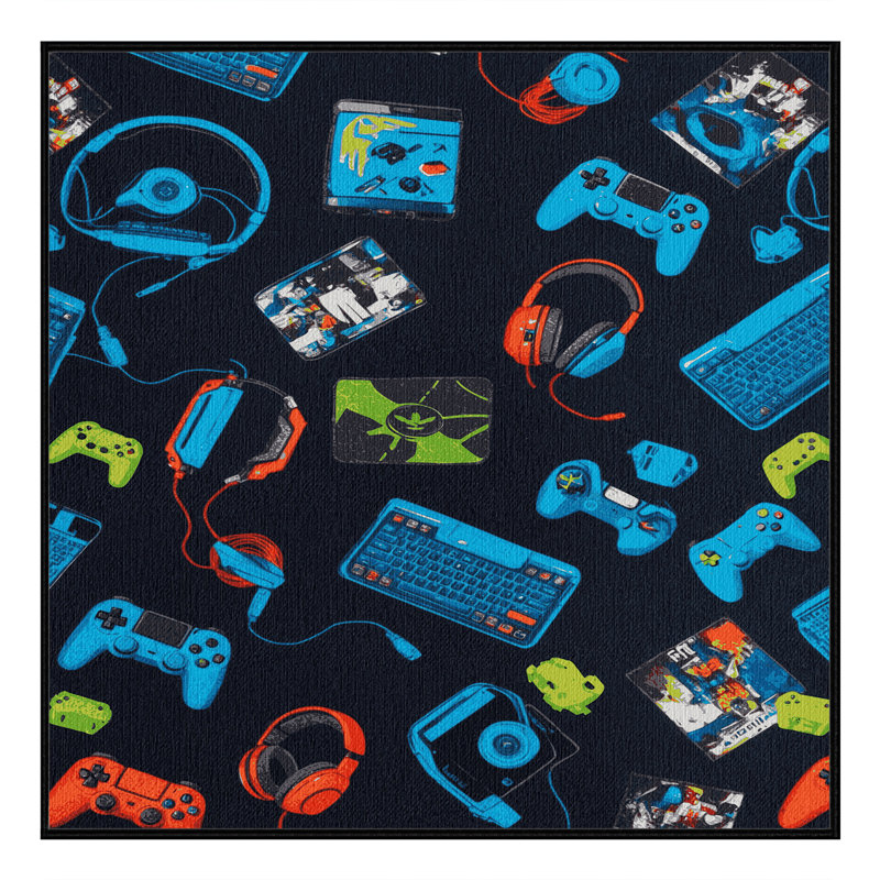  Tapis lavable Esports, Carré 8 pi