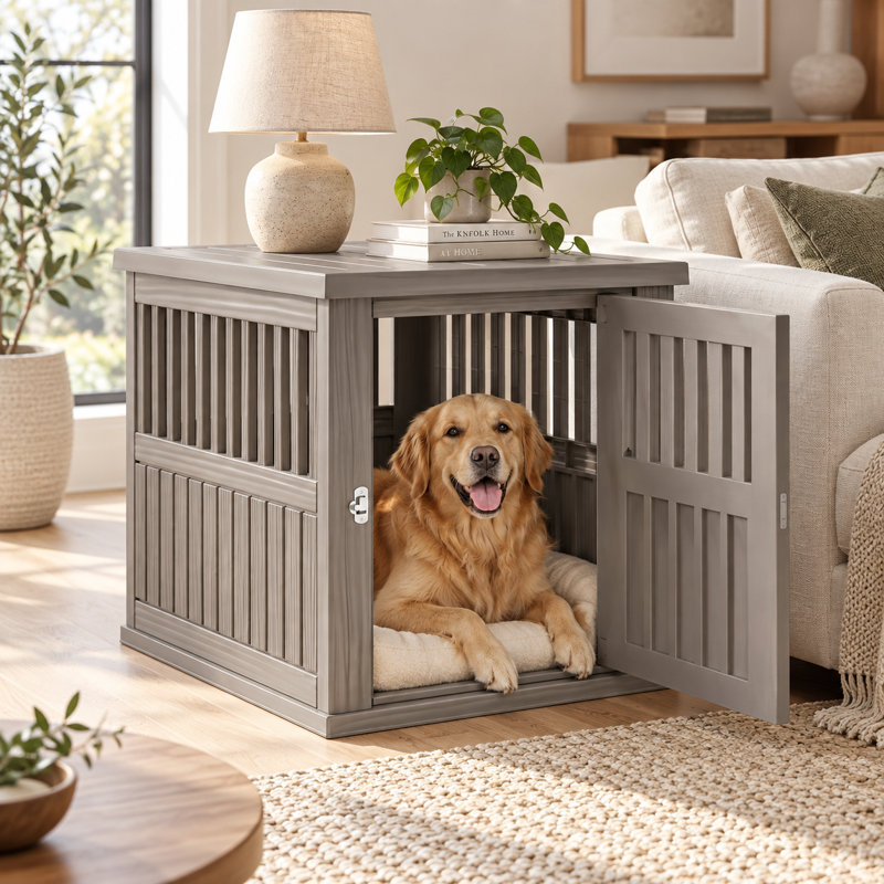 Pet Crate with Lockable Gate