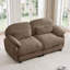 Canapé 2 places Cloud Feel, canapé modulable en tissu chenille doux avec assise profonde, combinaison libre pour un confort optimal dans un salon, appartement ou studio, brun-382398209
