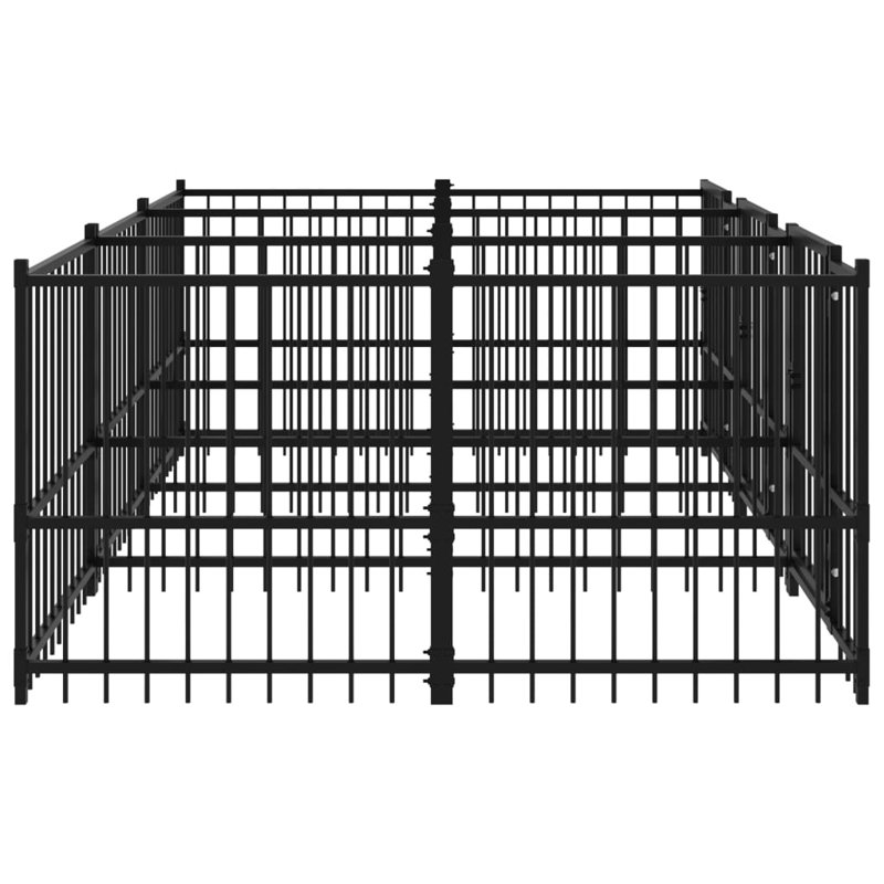 Finnegan Steel Kennel With Door, 100cm H x 291cm W x 193.5cm D