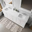 80 po Meuble-lavabo double blanc avec comptoir en marbre et 30 miroirs - fermeture en douceur, surface grattée - teintée, tiroirs d'armoires de rangement supplémentaires x 22 et teinté, 2 tablettes ouvertes suffisantes-969778468
