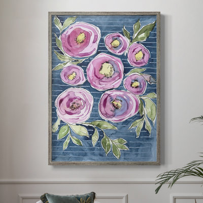 Floral Radiance I Framed Print - Solid Wood