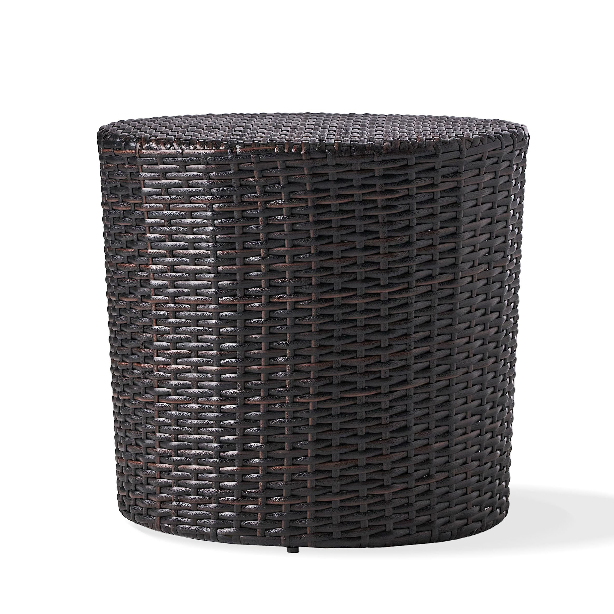 Ebern Designs Mahasin Round 17.5'' Outdoor Side Table | Wayfair