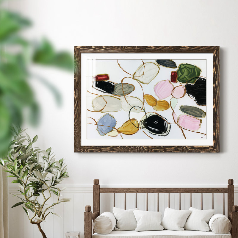 Versailles Treasures - peinture encadrée, H 37,5 po x l 27,5 po x P 1,5 po, Encadré de bois de noyer