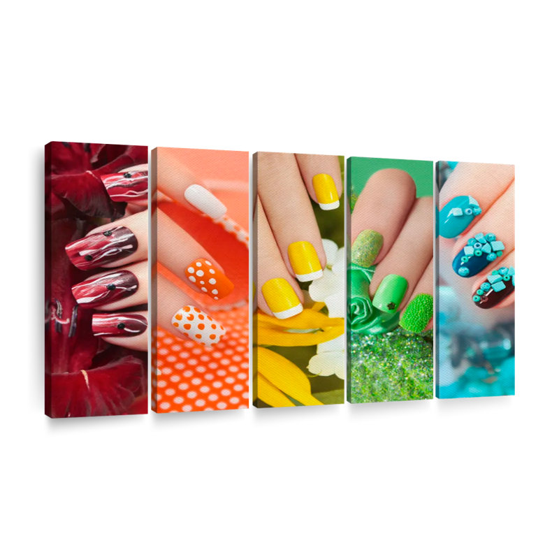 " Nail Salon " 5 - Pieces, 42" H x 74" W x 1.25" D