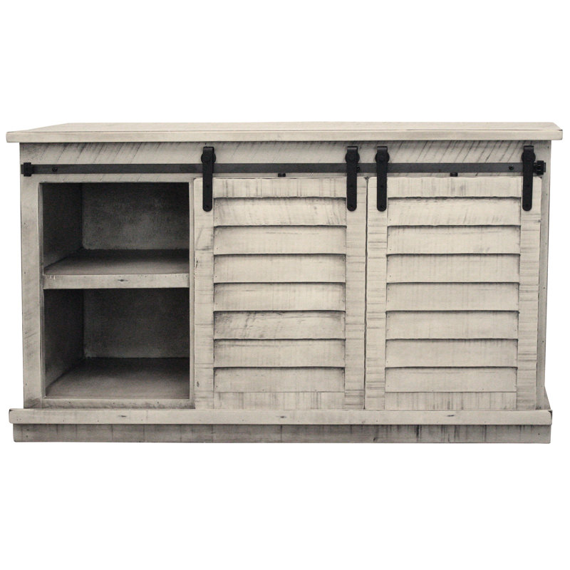 Maldonado Media Console, Rustic Dark Blue