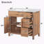 Meuble-lavabo de rangement avec lavabo en céramique