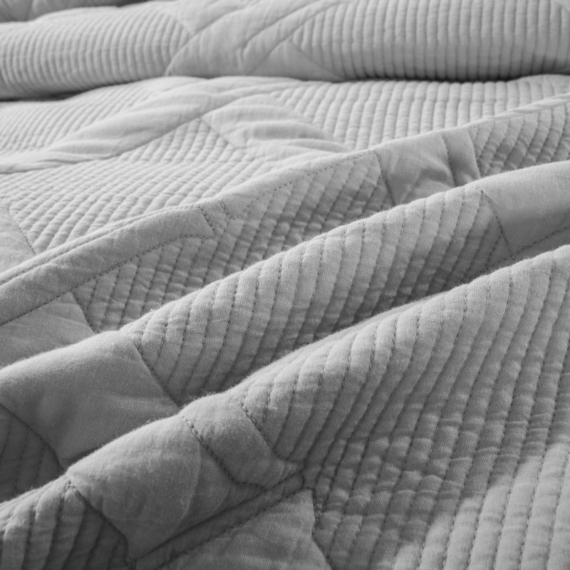 Ensemble de courtepointe , Courtepointe double et 2 taies décoratives