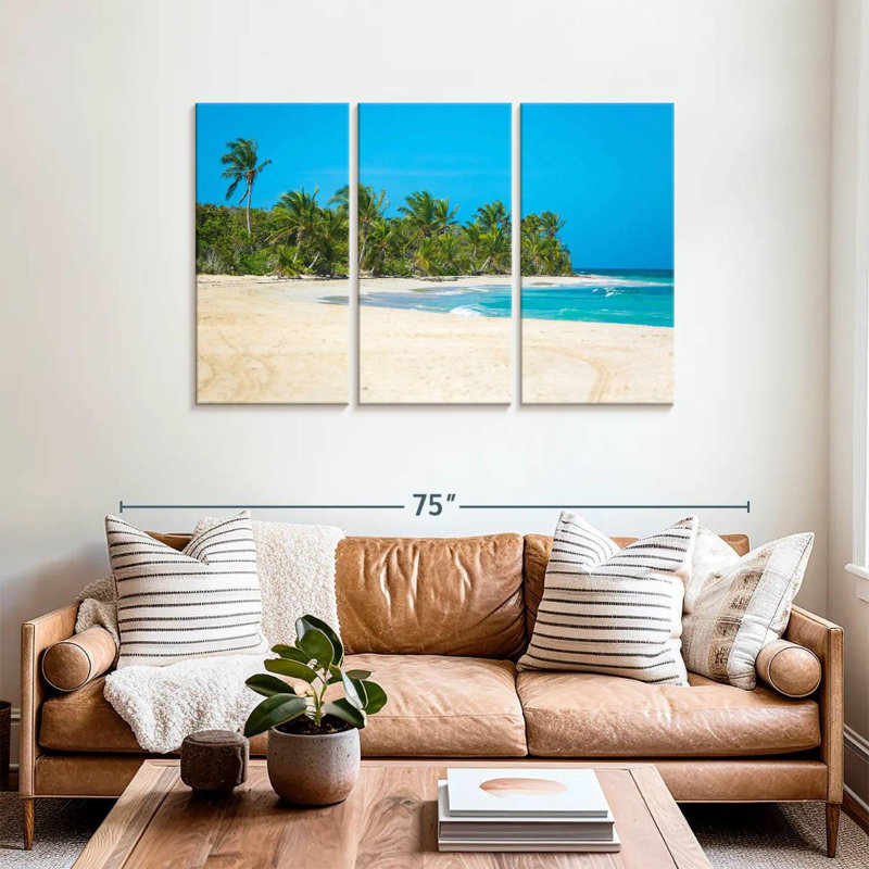 Senne White Shores Of Flamenco Beach, 36" H x 57" W