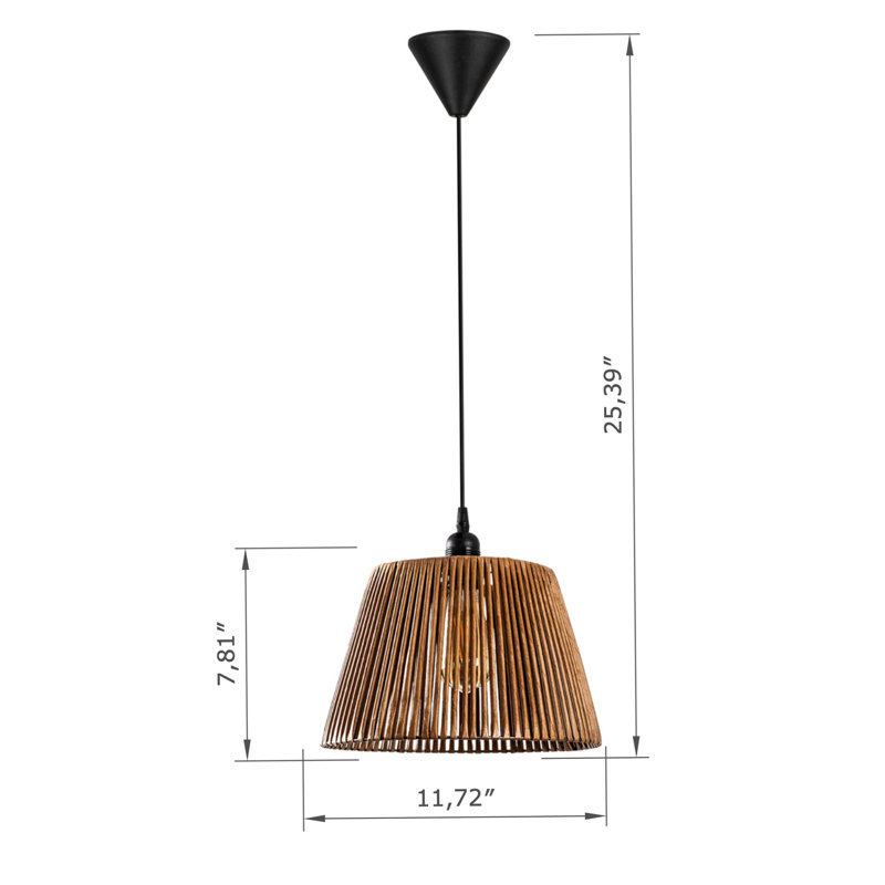 Luminaire suspendu en métal