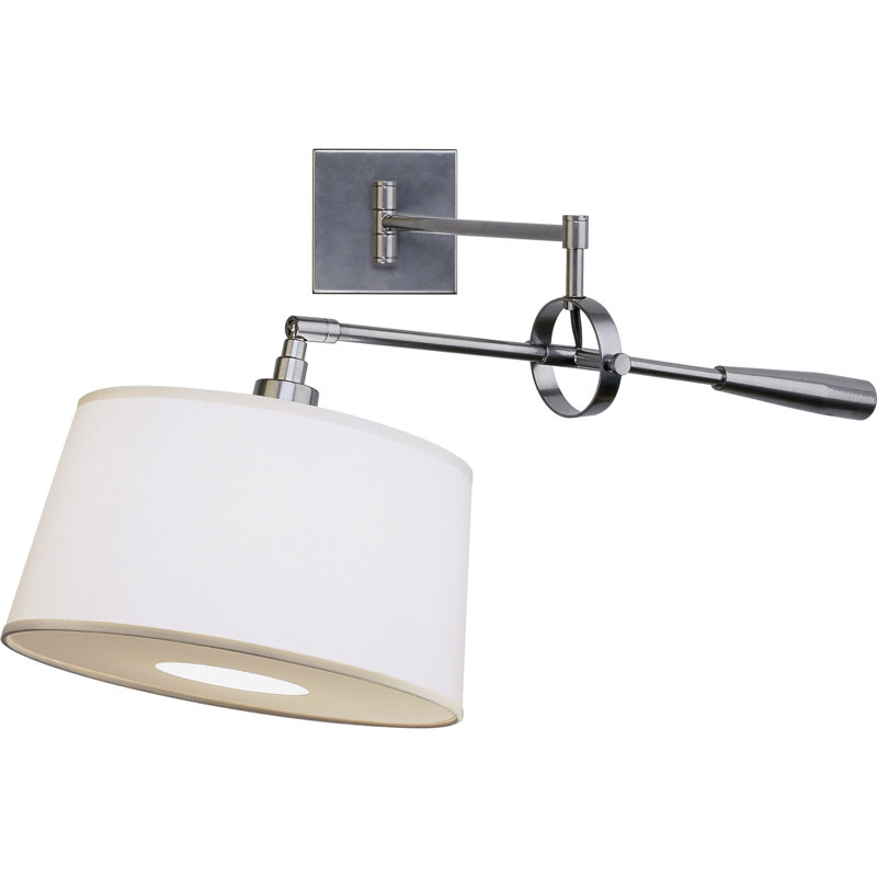 Real Simple Stainless Steel Plug-in Swing Arm Sconce