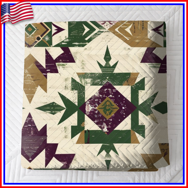 Motif de couvre-lit à motif géométrique Southwest, Double