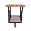 Table de bout rectangulaire Industrial Oak