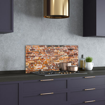 Alferdo 50cm W x 100cm L Glass Peel and Stick Panel