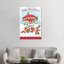 Mushroom Winter Wonderland - reproduction d'art murale - toile tendue