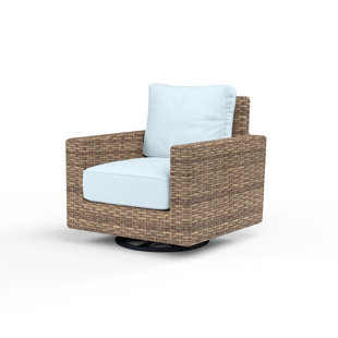 Havana Outdoor Swivel Rocker Lounge Chair with Sunbrella Cushions