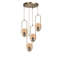 Glam Scandinavian Chandelier, Copper Colour, 27.6 x 11.8 inches | 100% Metal Construction, Oven Dried Paint & Tumbled Coating | E27 Socket, Max 40W | Perfect for Modern Living Rooms & Dining Areas, Elegant Design-1086907135-1086907123